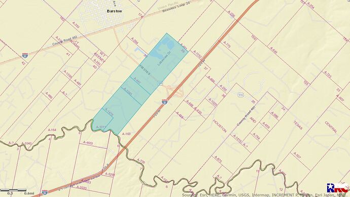 Ward County, H&TC RR Co. Survey, Blk 33, Sec. 38