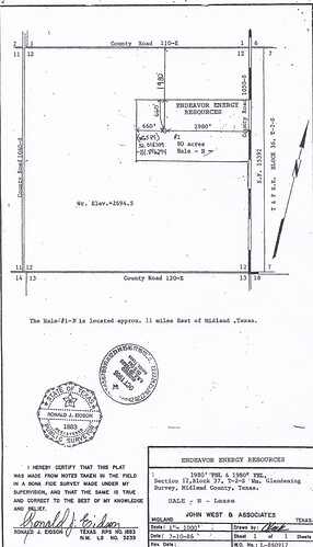 Midland Co. - Endeavor Hale - N  Lease