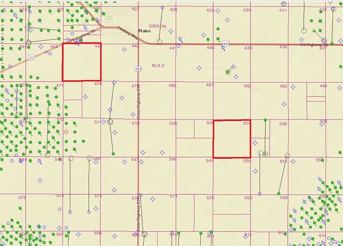 YoakumCounty - J.H. Gibson Blk D, Section 443 and 507