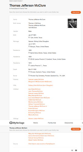 Screenshot_2021-01-14 Thomas Jefferson McClure - FamilySearch Family Tree - MyHeritage