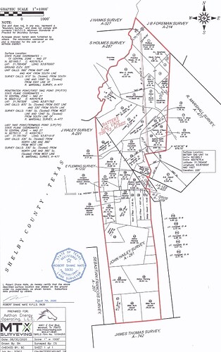 Shelby County - Aethon Battery Gas Unit Well 1H