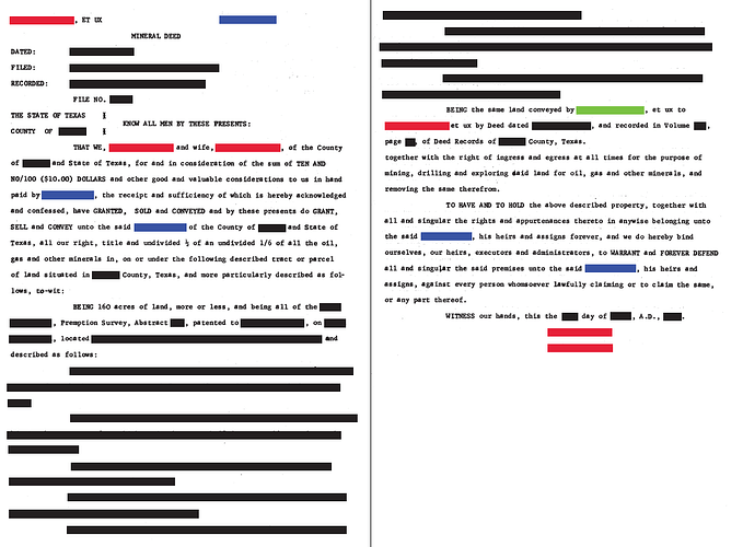 Mineral Deed (Redacted)