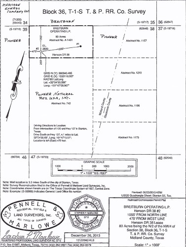 Midland County - Breitburn Henson DR 38 Well #2