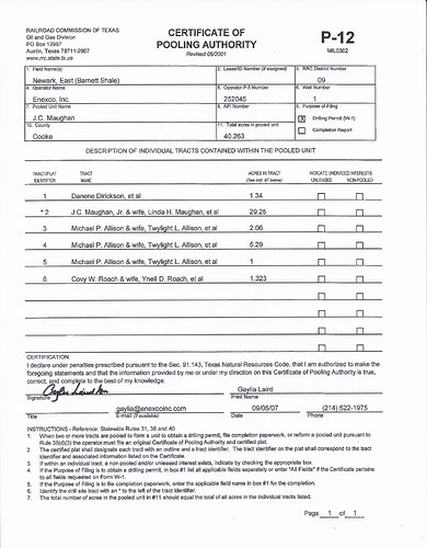 Cooke County - J.C. Maughan #1 P-12